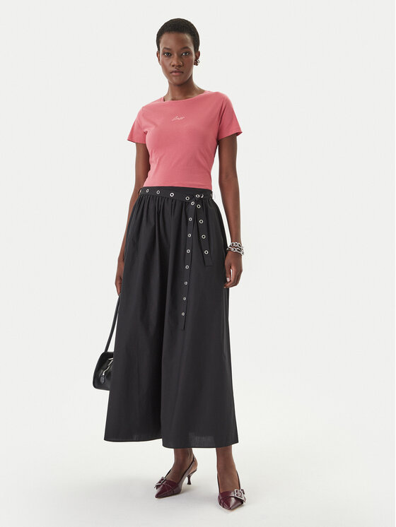 BOSS BOSS Maxi szoknya C_Vidol 50559088 Fekete Regular Fit