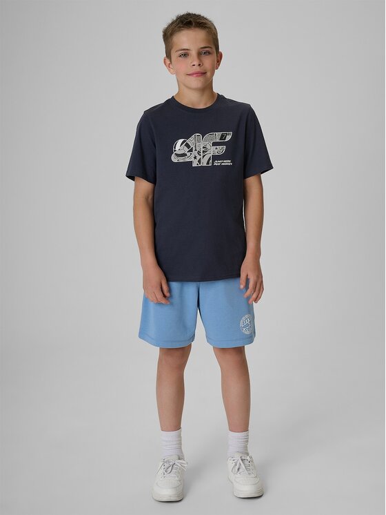 4F 4F T-Shirt 4FJRAW26TTSHM4349-22S Černá Regular Fit
