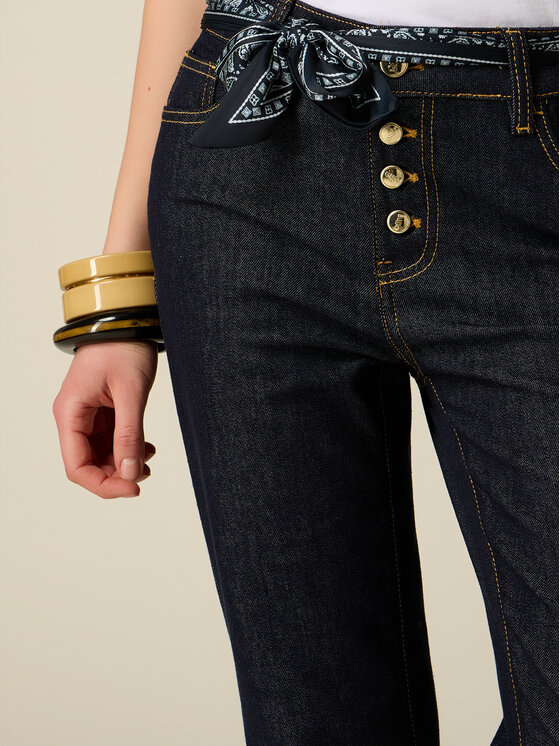 Oltre Oltre Jeansy P494R009180N034 Niebieski Regular Fit