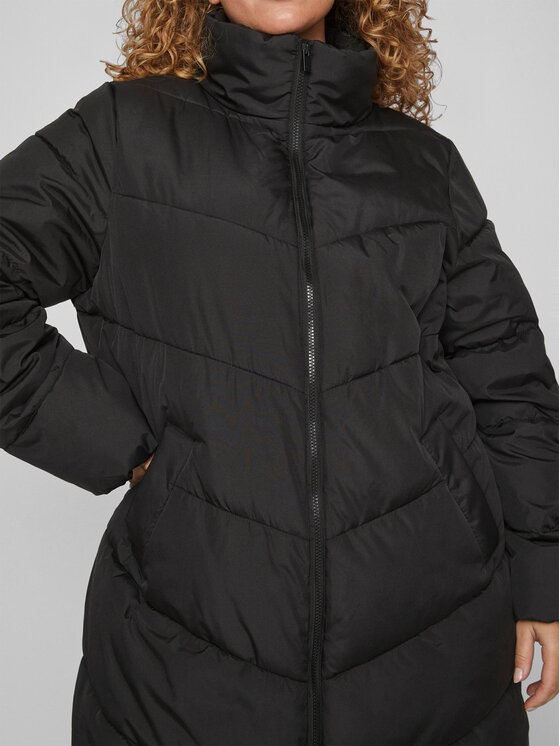 Vila Vila Zimski kaput 14087812 Crna Regular Fit