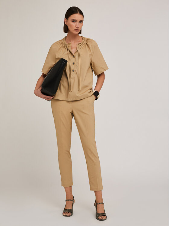 Motivi Motivi Pantaloni di tessuto P203Q103826N002 Écru Regular Fit