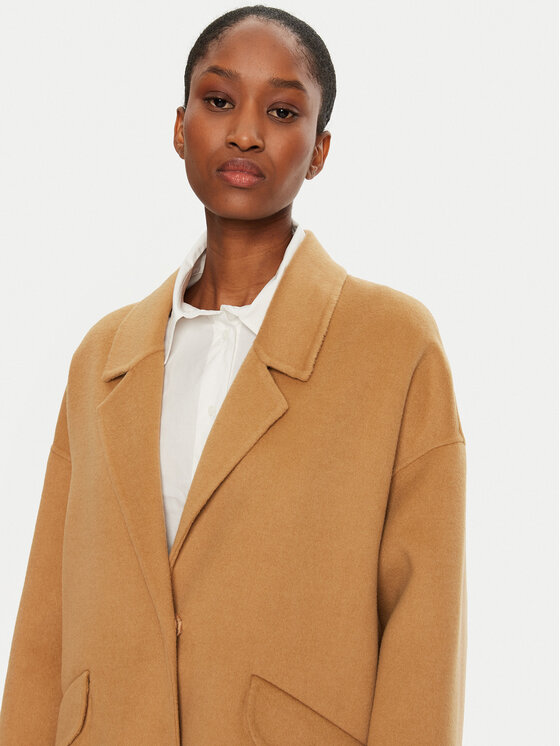 United Colors Of Benetton United Colors Of Benetton Vuneni kaput 28F7DN06B Bež Regular Fit