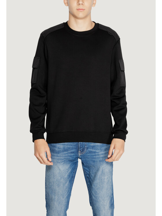 Antony Morato Antony Morato Felpa INTERLOCK COTTON Nero To Fit