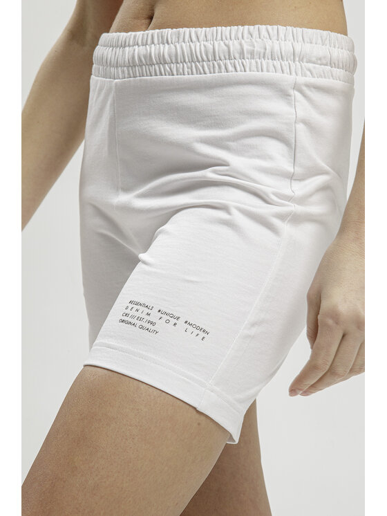 Cross Jeans Cross Jeans Szorty sportowe 80129-252 Biały Regular Fit