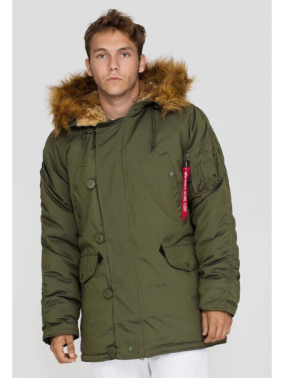 Alpha Industries Alpha Industries Kurtka zimowa Alpha Industries Explorer JACKET DARK GREEN Zielony Parka Fit