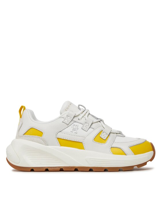 Tommy Hilfiger Sneakersy Th Premium Runner Mix FW0FW07651 Biela