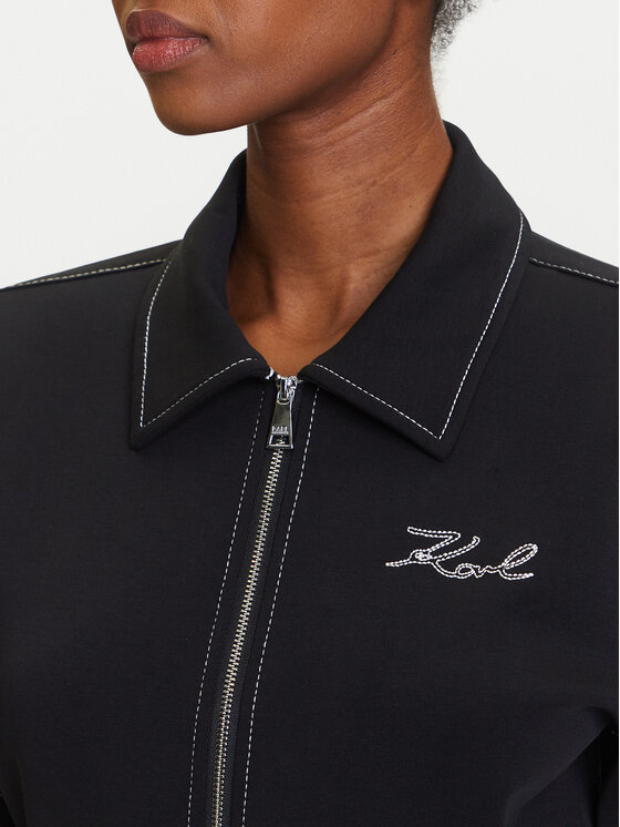 KARL LAGERFELD KARL LAGERFELD Jumpsuit A3W13047 Schwarz Regular Fit