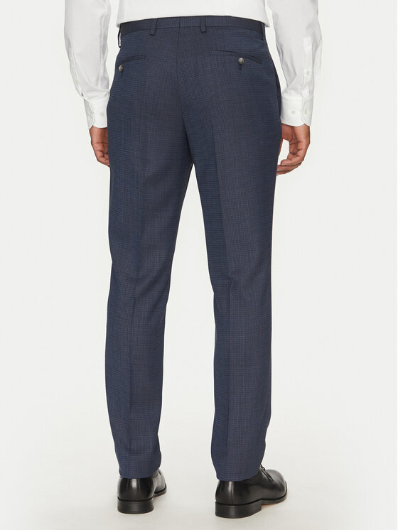 BOSS BOSS Garnitur H-Huge 50540776 Granatowy Slim Fit