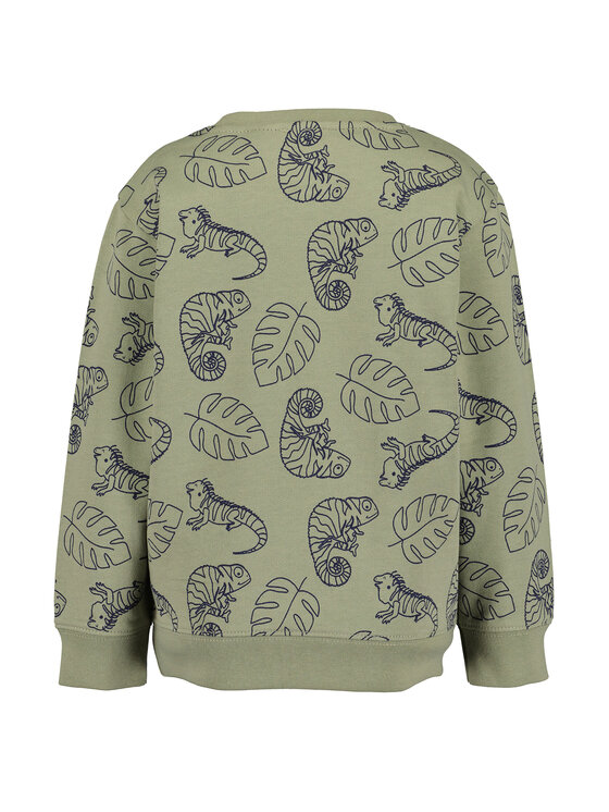 Blue Seven Blue Seven Суитшърт 817622 X Зелен Regular Fit