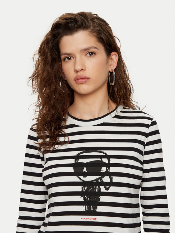 KARL LAGERFELD KARL LAGERFELD Blúzka A1W17137 Čierna Regular Fit