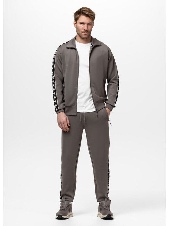PITBULL PITBULL Bluza POWERS Brązowy Regular Fit