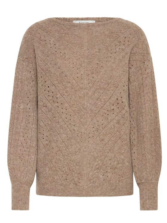 b.young b.young Maglione Maglia byommo boatneck Marrone Comfort Fit