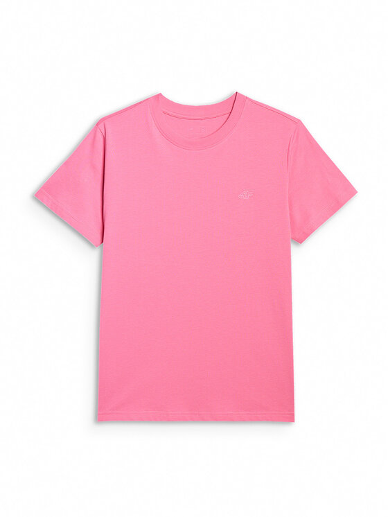 4F 4F T-Shirt MIDSHOP TEXTILE Różowy Regular Fit