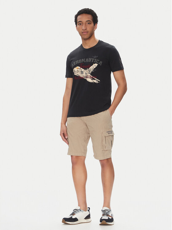 Aeronautica Militare Aeronautica Militare Marškinėliai 251TS2406J641 Tamsiai mėlyna Regular Fit