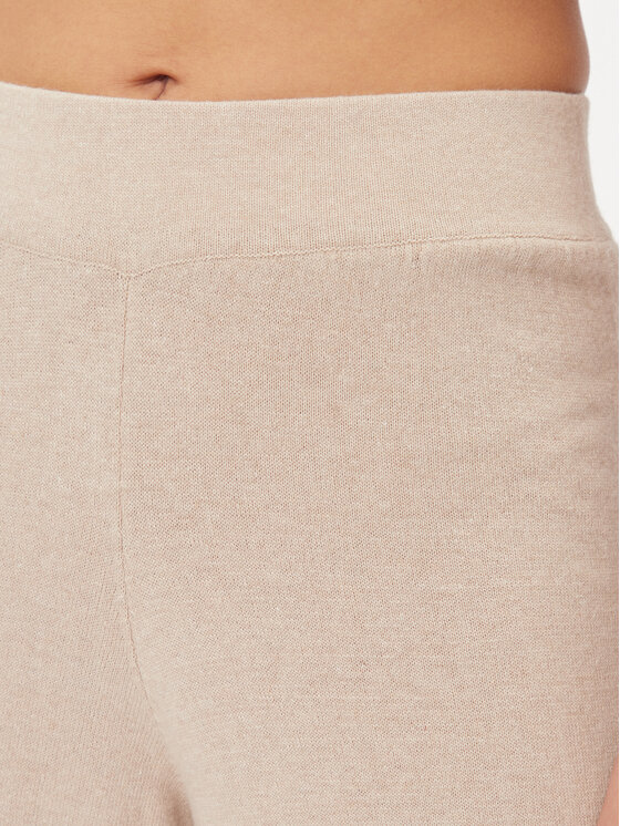 Kontatto Kontatto Pantaloni in maglia 3M1082 Beige Regular Fit