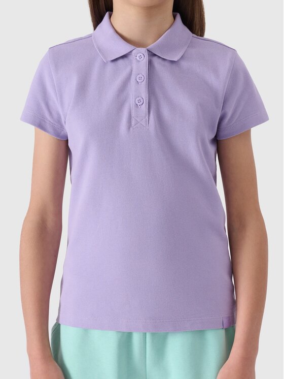 4F 4F Polo 4FJWSS24TTSHF1148-52S Rosa Regular Fit