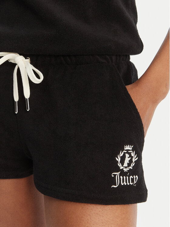 Juicy Couture Juicy Couture Kombinezon Applique Terry JCWFP126316 Czarny Regular Fit