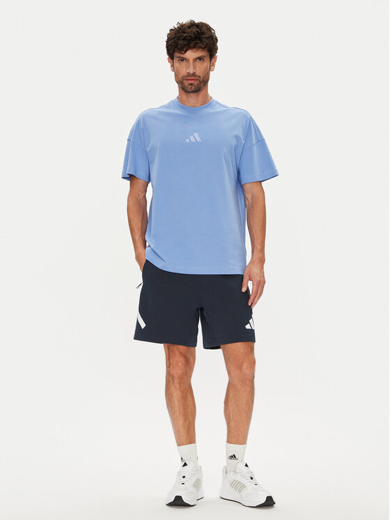 adidas adidas Majica ALL SZN JX5084 Modra Loose Fit