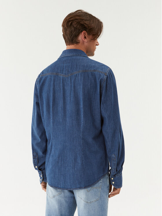 Pepe Jeans Pepe Jeans cămașă de blugi Carson PM307489 Albastru Regular Fit