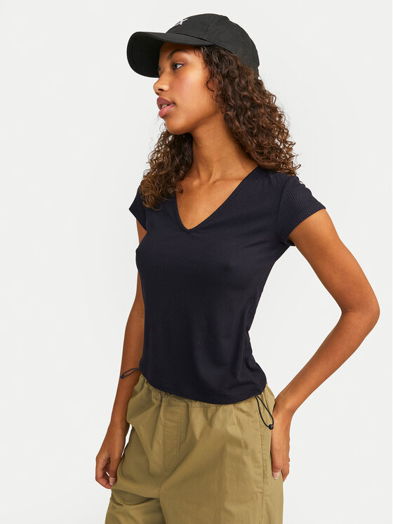 JJXX JJXX Tričko Hayden 12249361 Čierna Slim Fit