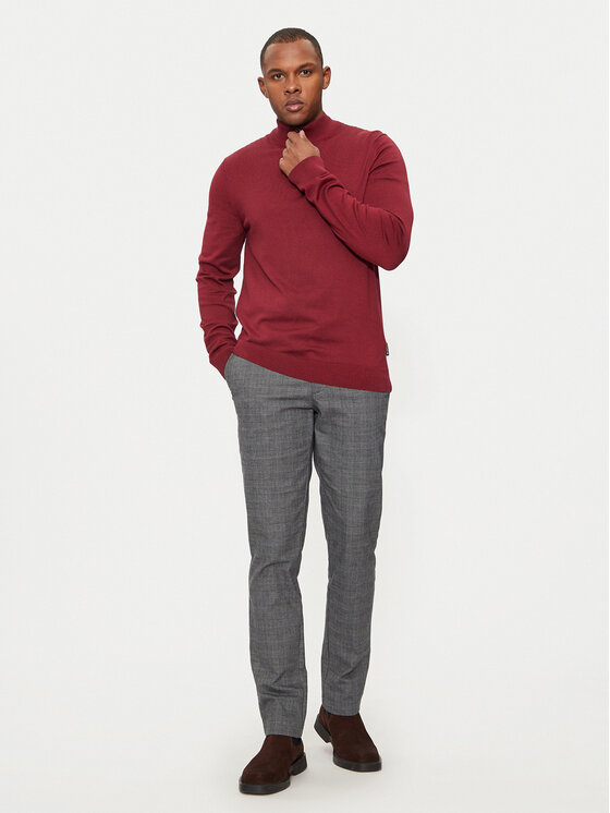 Hechter Paris Hechter Paris Sweter 65025 142801 Czerwony Regular Fit
