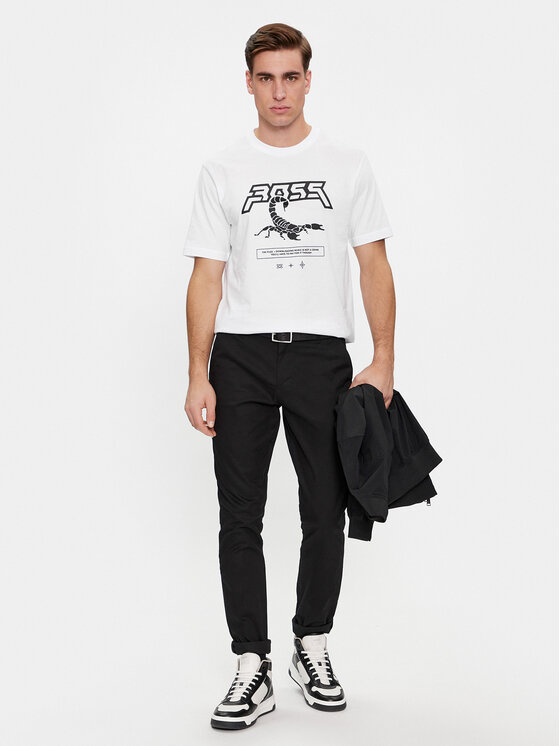 BOSS Boss Тишърт Tescorpion 50510648 Бял Regular Fit