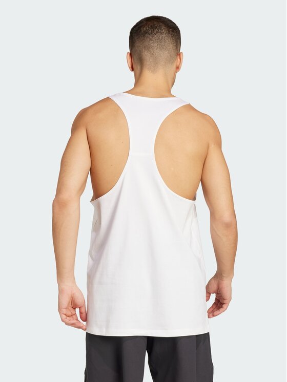 adidas adidas Koszulka techniczna 150847 Biały Loose Fit
