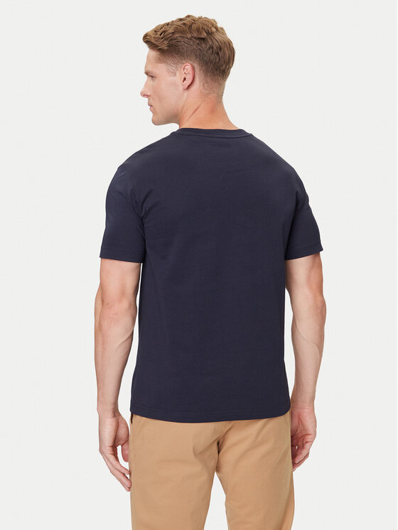 Gant Gant T-Shirt Small Graphic 2003343 Granatowy Regular Fit