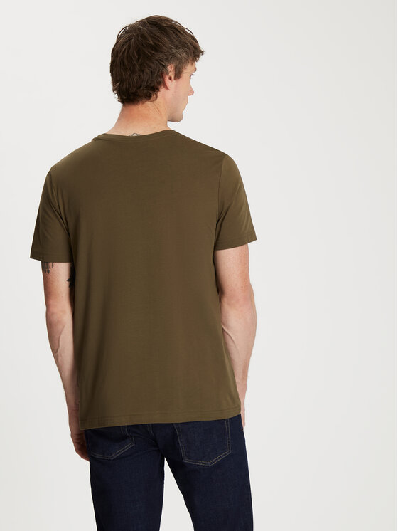 Cross Jeans Cross Jeans T-Shirt 16106-002 Khaki Regular Fit