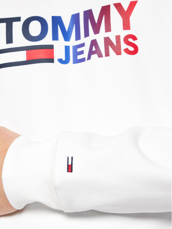 Tommy Jeans Felpa Tjm Ombre Corp Logo DM0DM10202 Bianco Regular Fit •  Modivo.it
