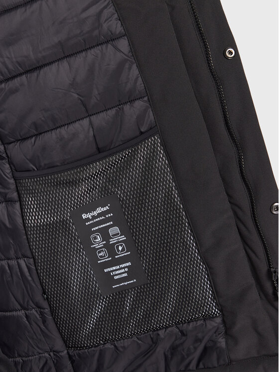 RefrigiWear RefrigiWear Μπουφάν χειμωνιάτικο Lender G16700 XT2429 Μαύρο Regular Fit