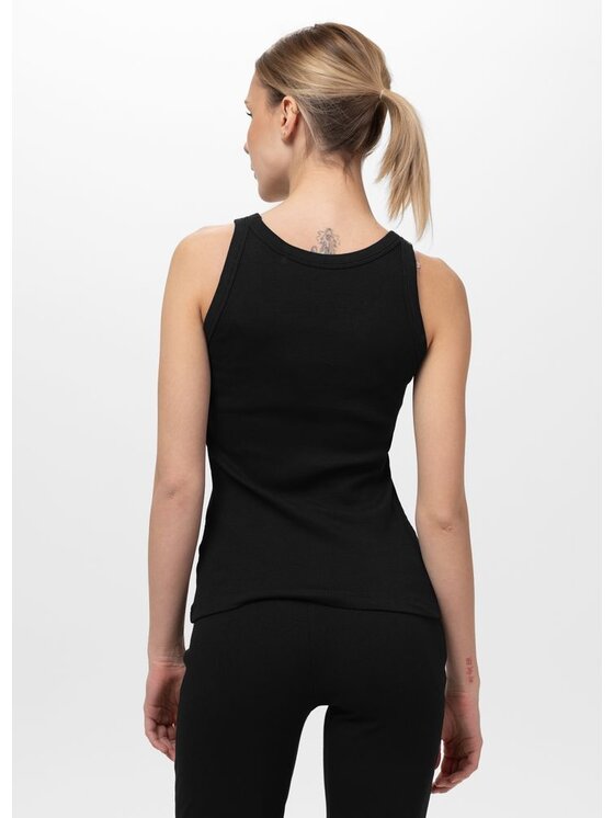 PITBULL PITBULL Tank top Rib LAYLA II Czarny Regular Fit