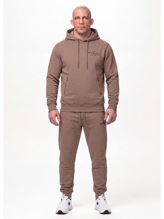 PITBULL PITBULL Bluza ARBOR Brązowy Regular Fit