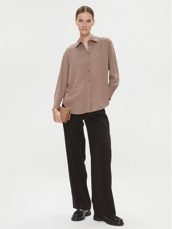 Calvin Klein Calvin Klein Medžiaginės kelnės K20K205689 Juoda Relaxed Fit