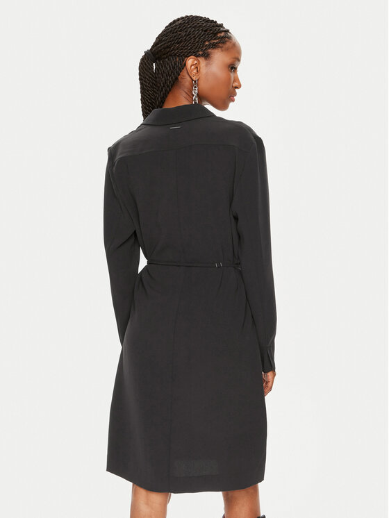 Calvin Klein Calvin Klein Košilové šaty K20K207152 Černá Regular Fit