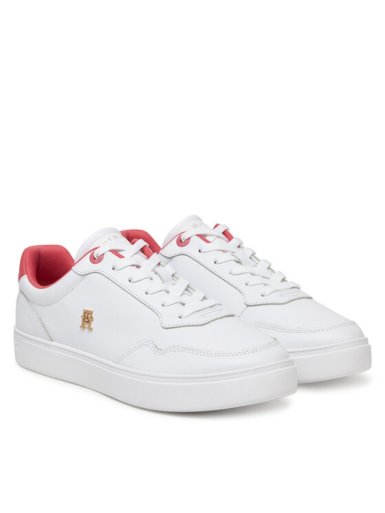 Tommy Hilfiger Tommy Hilfiger Sneakersy Essential Elevated Court Sneaker FW0FW08680 Biały