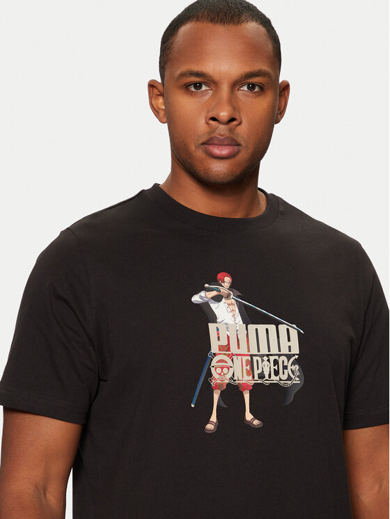 Puma Puma T-krekls One Piece 624665 Melns Regular Fit