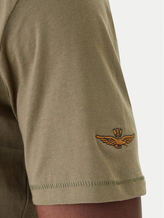 Aeronautica Militare Aeronautica Militare Tričko 261TS2538UJ00727 Zelená Regular Fit