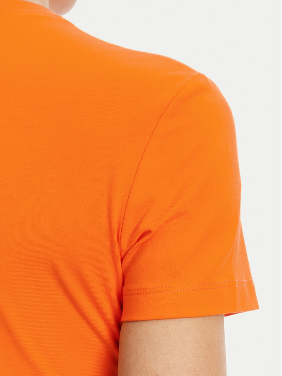 Versace Jeans Couture Versace Jeans Couture Majica 78HAHC05 Oranžna Slim Fit