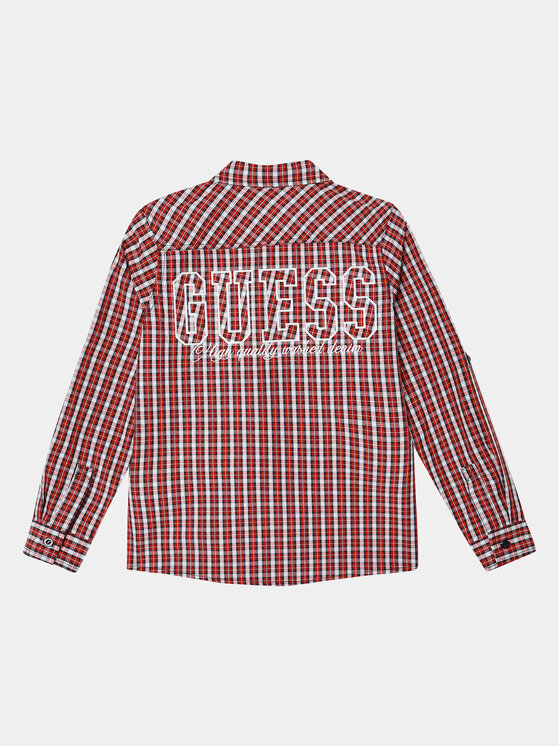 Guess Guess Marškiniai L3BH03 WCSQ0 Raudona Regular Fit