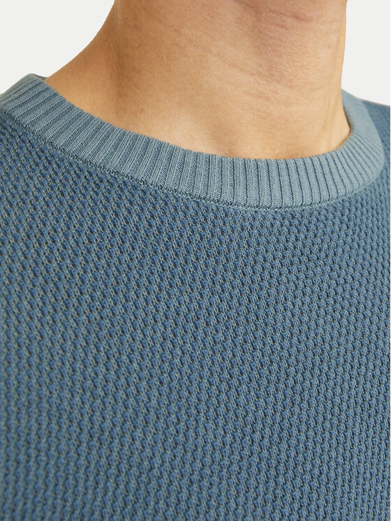Jack&Jones Jack&Jones Sweter Globe 12258139 Niebieski Regular Fit