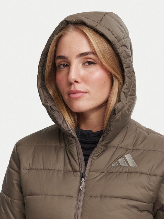 adidas adidas Kurtka outdoor Terrex Multi Essentials Climawarm Insulated Hooded Jacket KX4232 Brązowy Regular Fit