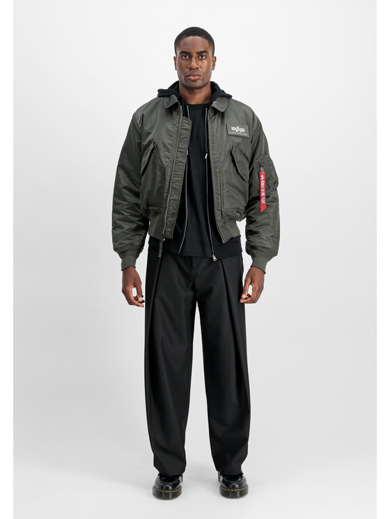 Alpha Industries Alpha Industries Kurtka bomber CWU-45 Heritage Bomber Jacket Szary Core Fit