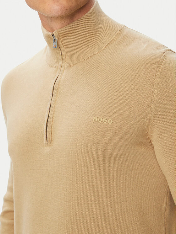 HUGO HUGO Sweter San Quintus-C2 50574143 Beżowy Regular Fit