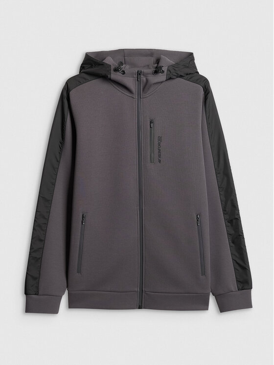4F 4F Bluza IN MOTION Szary Regular Fit