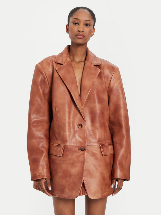 Gestuz Gestuz Сако Lucina 10909245 Кафяв Oversize