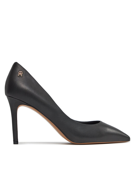 Tommy Hilfiger Tommy Hilfiger Aukštakulniai Essential Pointed Pump FW0FW07861 Juoda
