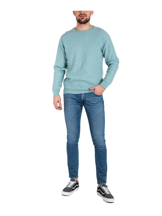 Lee Lee Sweter L83PKH41 Turkusowy Regular Fit