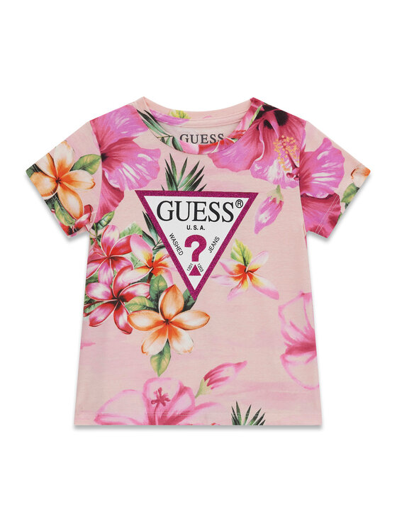 Guess Guess T-shirt K6GI13 K6YW4 Rosa Regular Fit