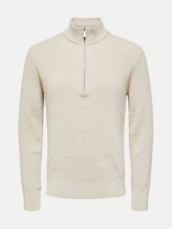 Selected Homme Selected Homme Pulover Rodney 16087985 Bež Regular Fit